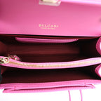 BVLGARI Serpenti Forever Leather Crossbody Bag in Pink