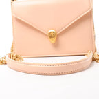 BVLGARI Serpenti Forever Leather Chain Crossbody Bag in Powder Beige