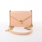 BVLGARI Serpenti Forever Leather Chain Crossbody Bag in Powder Beige