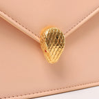 BVLGARI Serpenti Forever Leather Chain Crossbody Bag in Powder Beige
