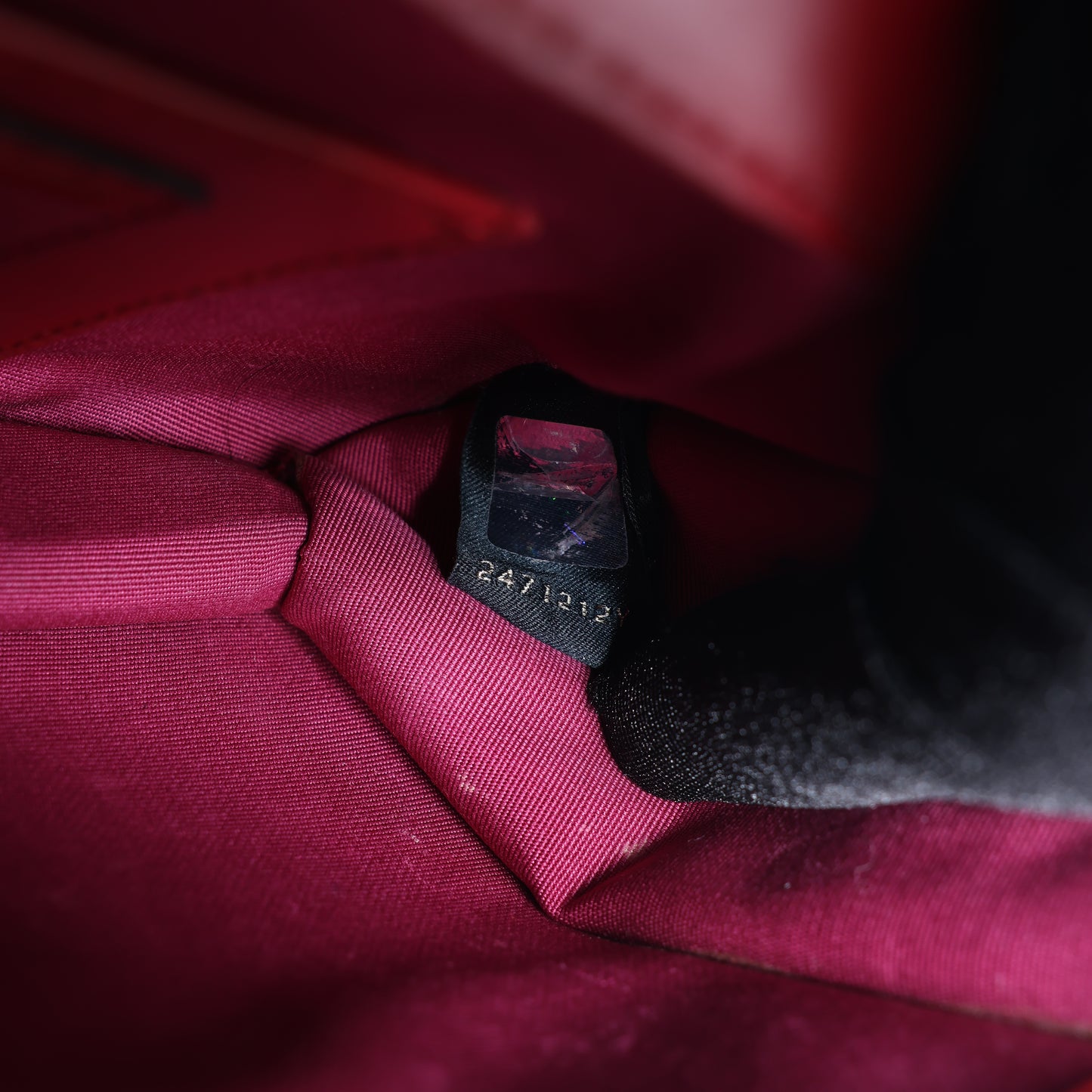 Sac à bandoulière BVLGARI Serpenti Forever en cuir rouge