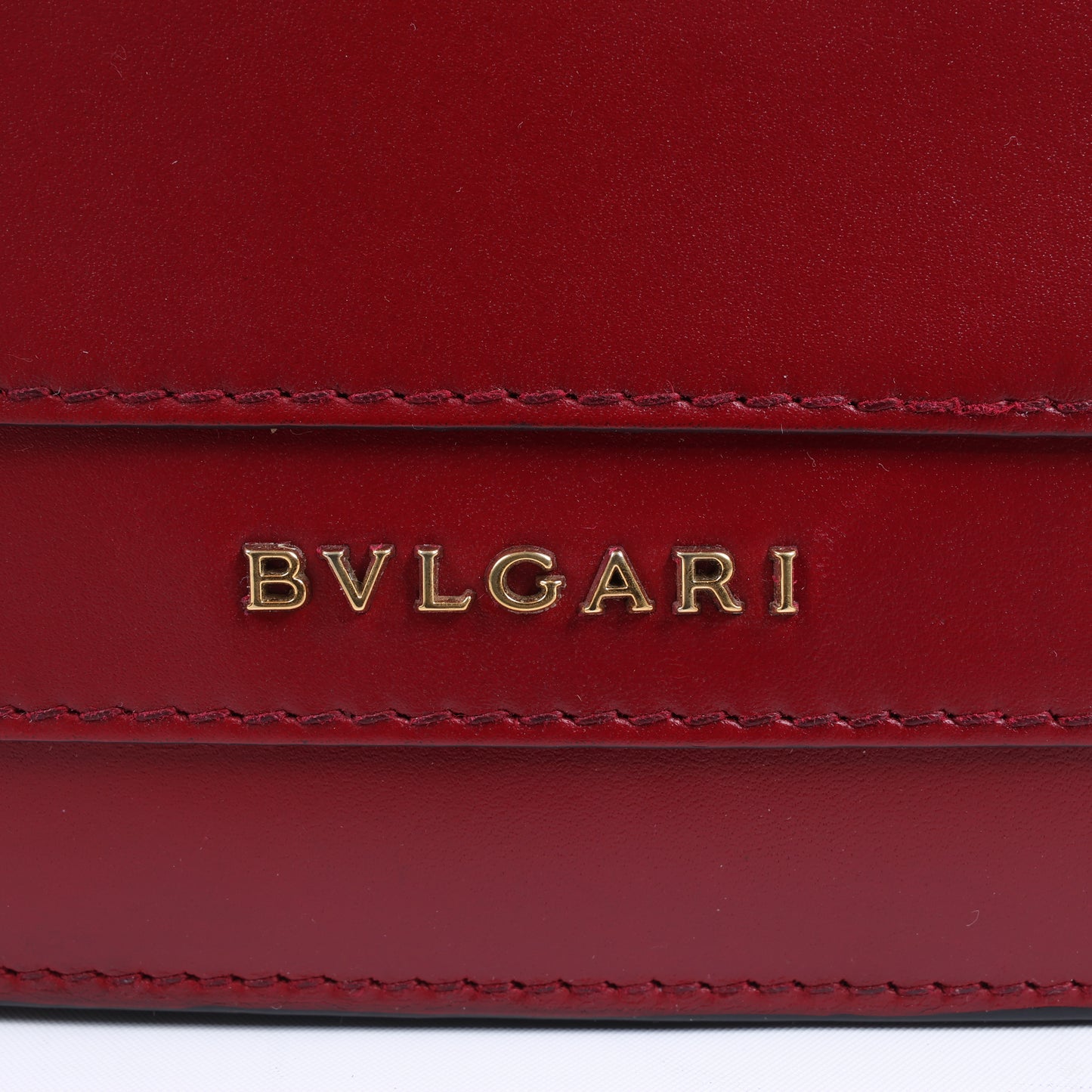 Sac à bandoulière BVLGARI Serpenti Forever en cuir rouge