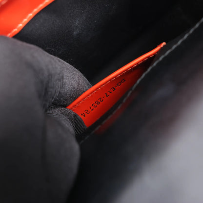 BVLGARI Serpenti Forever Patent Leather Chain Shoulder Bag in Orange