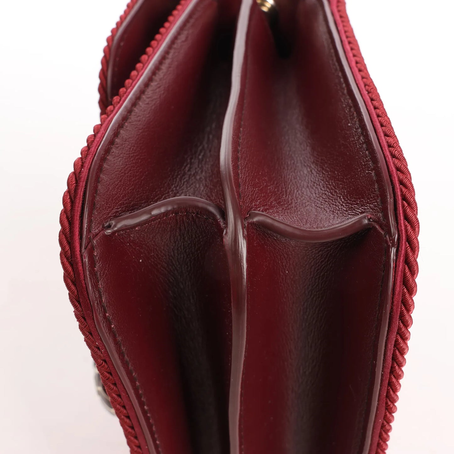 BVLGARI Serpenti Forever Polyester x Leather Chain Shoulder Bag in Pink