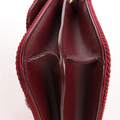 BVLGARI Serpenti Forever Polyester x Leather Chain Shoulder Bag in Pink