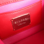 BVLGARI Serpenti Leather Chain Crossbody Bag in Red