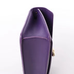 BVLGARI Serpenti Leather 2Way Chain Handbag in Purple