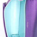 BVLGARI Serpenti Leather 2Way Chain Handbag in Purple