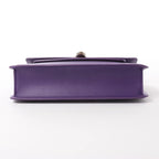 BVLGARI Serpenti Leather 2Way Chain Handbag in Purple