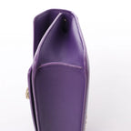 BVLGARI Serpenti Leather 2Way Chain Handbag in Purple