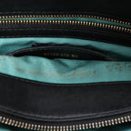 BVLGARI Serpenti Leather Chain Crossbody Bag in Black
