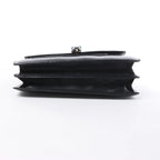 BVLGARI Serpenti Leather Chain Crossbody Bag in Black