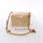 BVLGARI Serpenti Leather Chain Crossbody Bag in Gold