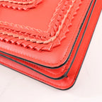 BVLGARI Serpenti Forever Patent Leather Chain Shoulder Bag in Red