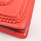 BVLGARI Serpenti Forever Patent Leather Chain Shoulder Bag in Red