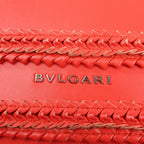 BVLGARI Serpenti Forever Patent Leather Chain Shoulder Bag in Red