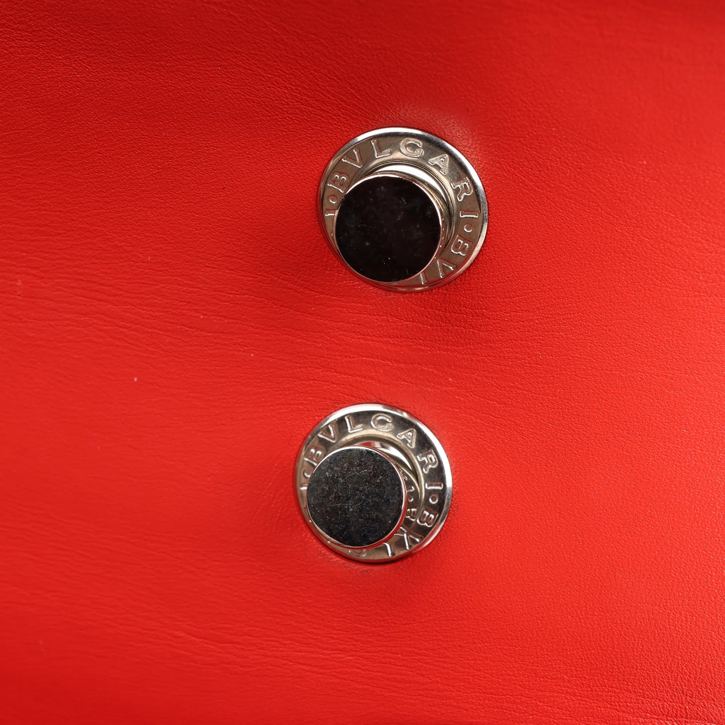 BVLGARI Serpenti Forever Patent Leather Chain Shoulder Bag in Red