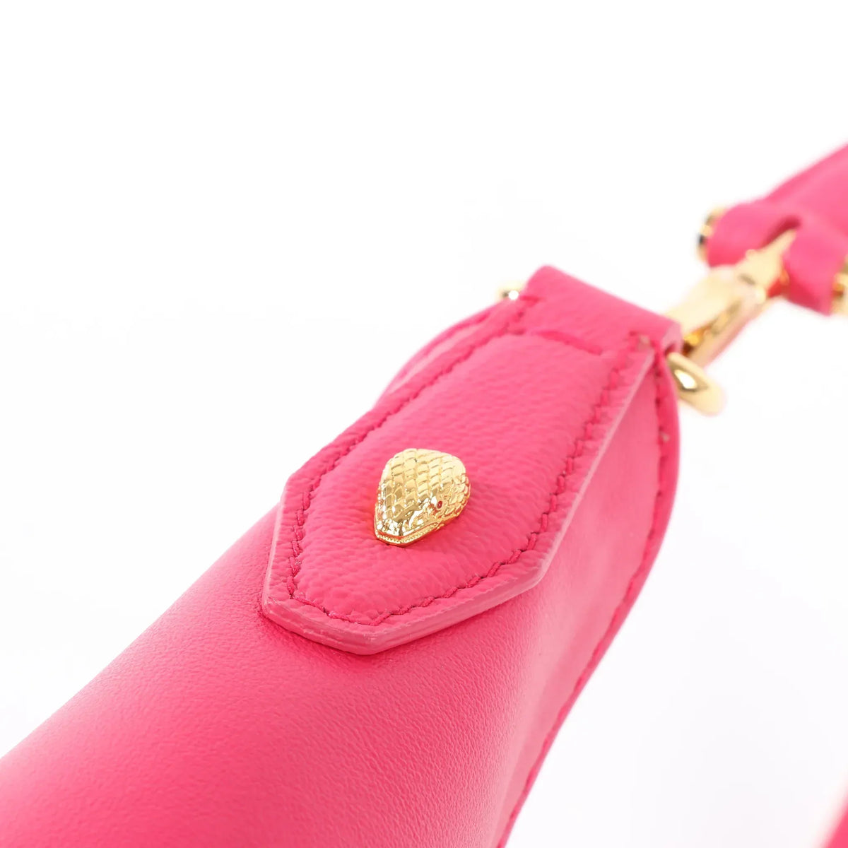 BVLGARI Serpenti Leather Shoulder Bag in Pink
