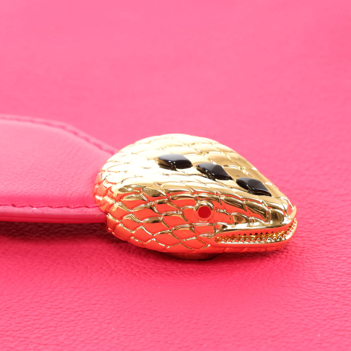 BVLGARI Serpenti Leather Shoulder Bag in Pink