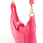 BVLGARI Serpenti Leather Shoulder Bag in Pink