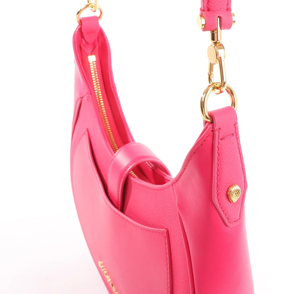 BVLGARI Serpenti Leather Shoulder Bag in Pink
