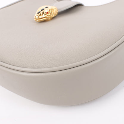 BVLGARI Serpenti Leather Shoulder Bag in Gray