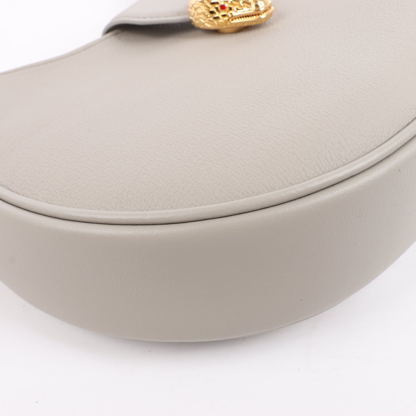 BVLGARI Serpenti Leather Shoulder Bag in Gray