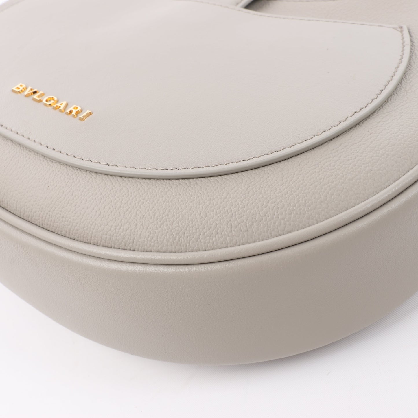 BVLGARI Serpenti Leather Shoulder Bag in Gray