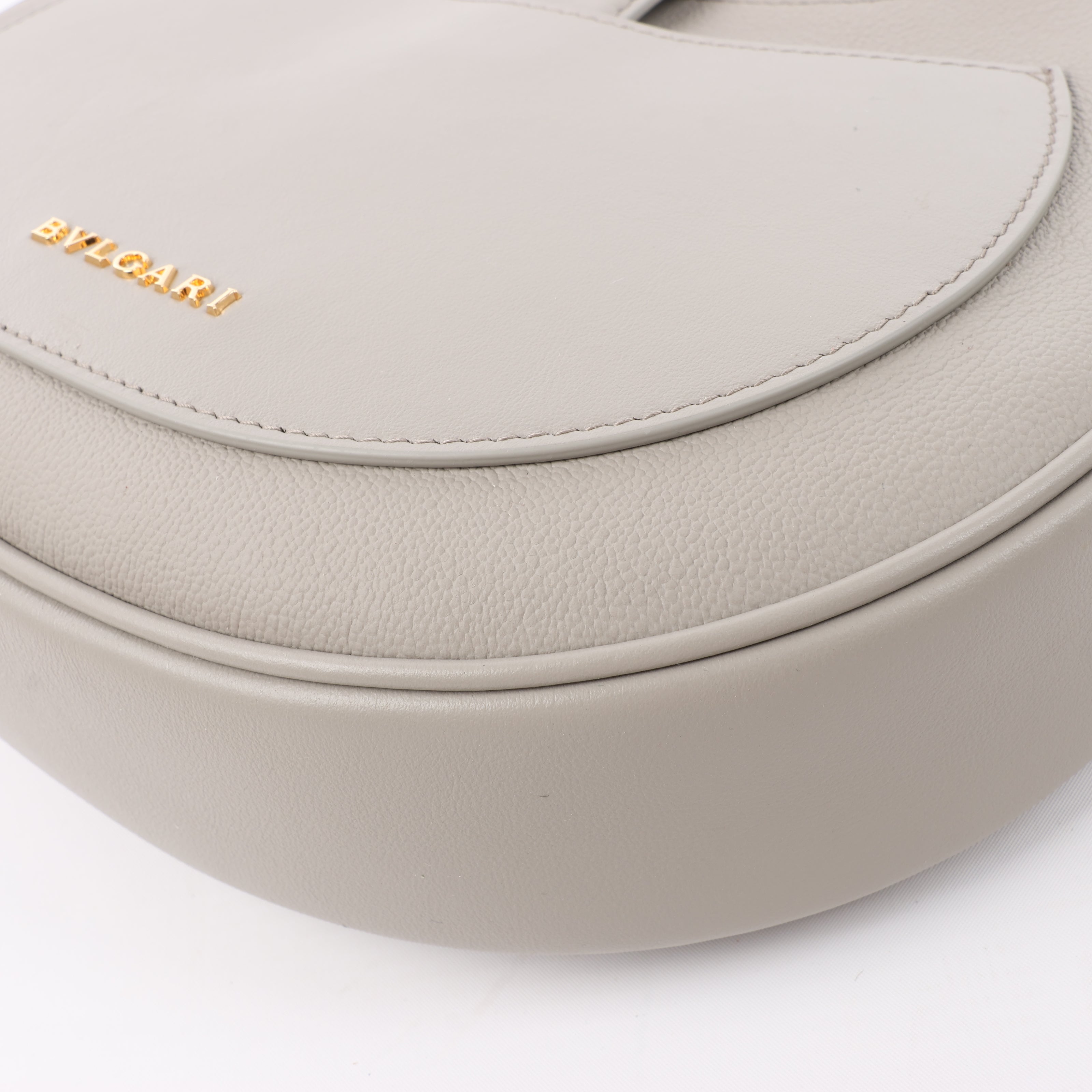 BVLGARI Serpenti Leather Shoulder Bag in Gray