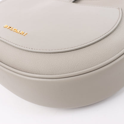 BVLGARI Serpenti Leather Shoulder Bag in Gray