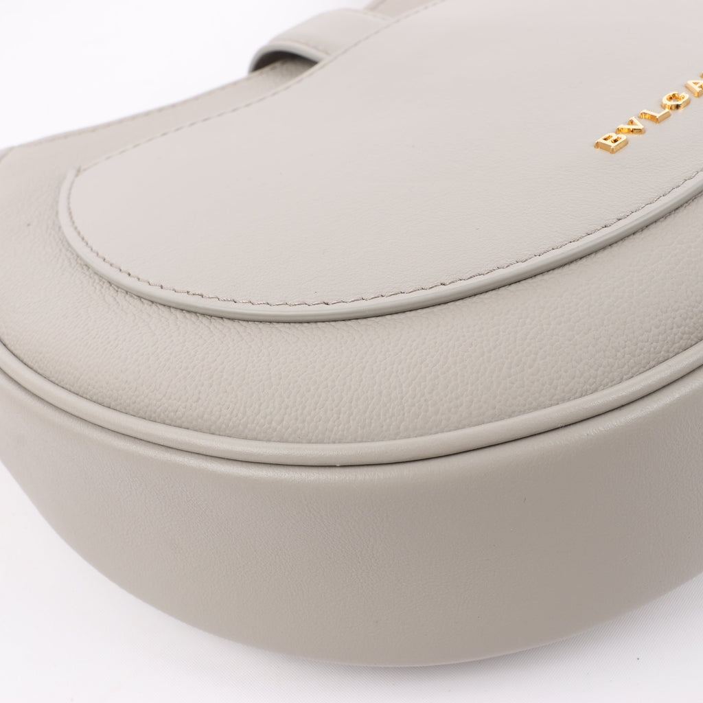 BVLGARI Serpenti Leather Shoulder Bag in Gray