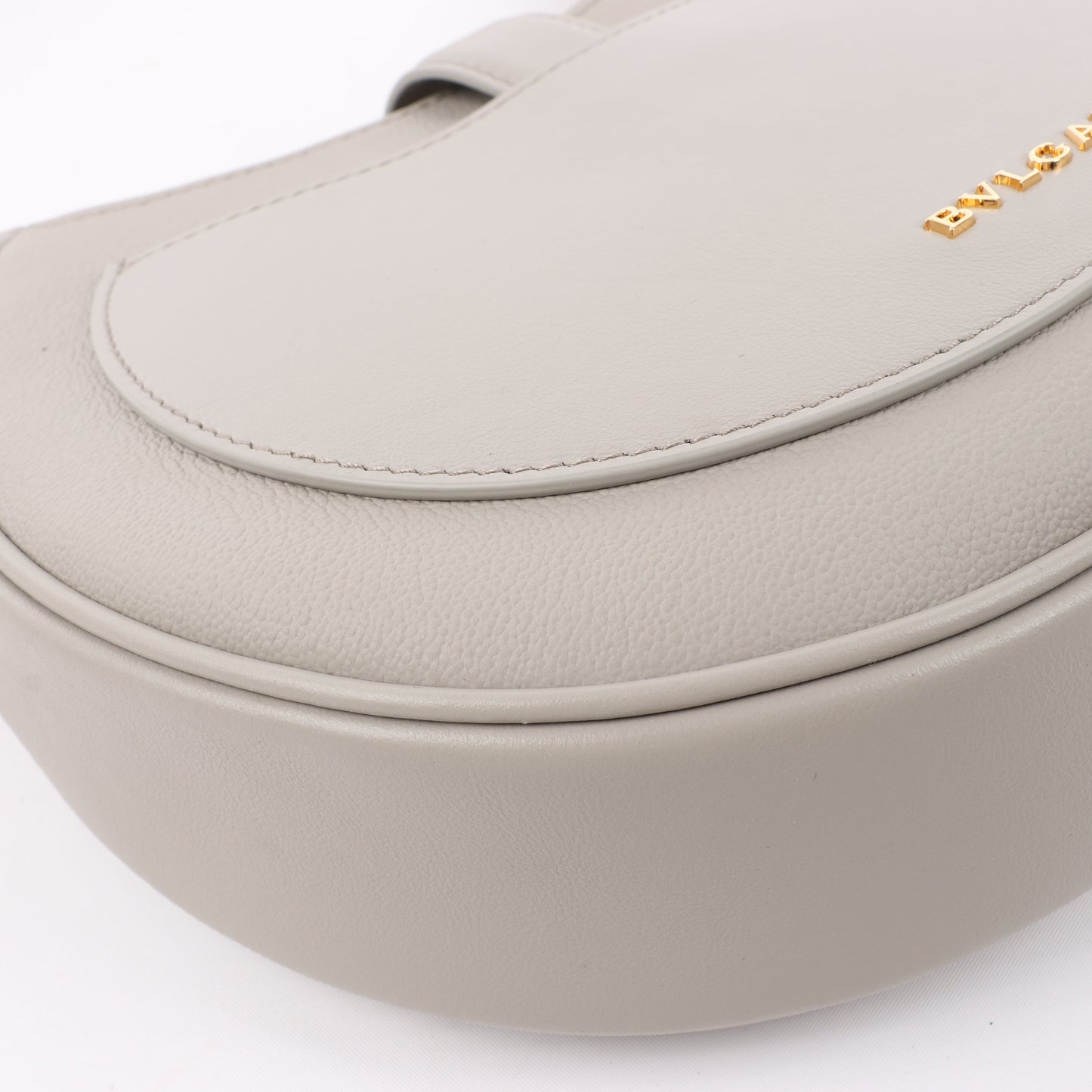 BVLGARI Serpenti Leather Shoulder Bag in Gray