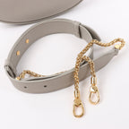 BVLGARI Serpenti Leather Shoulder Bag in Gray