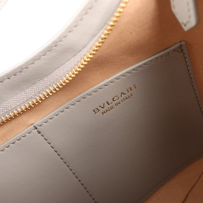 BVLGARI Serpenti Leather Shoulder Bag in Gray