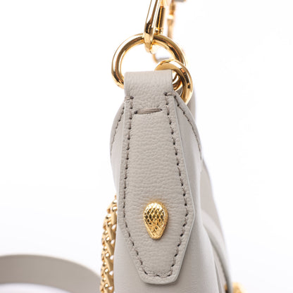 BVLGARI Serpenti Leather Shoulder Bag in Gray