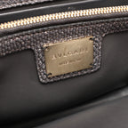 BVLGARI Serpenti Leather Chain Crossbody Bag in Gray