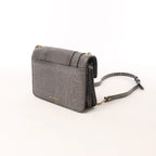 BVLGARI Serpenti Leather Chain Crossbody Bag in Gray