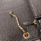 BVLGARI Serpenti Leather Chain Crossbody Bag in Gray