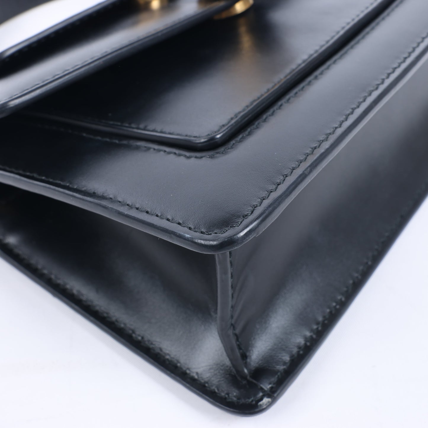 Bvlgari × Alexander Wang Serpenti Leather Handbag in Black