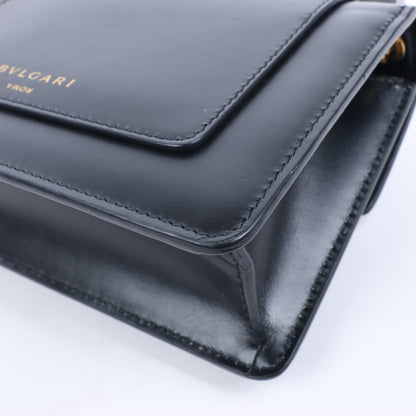 Bvlgari × Alexander Wang Serpenti Leather Handbag in Black