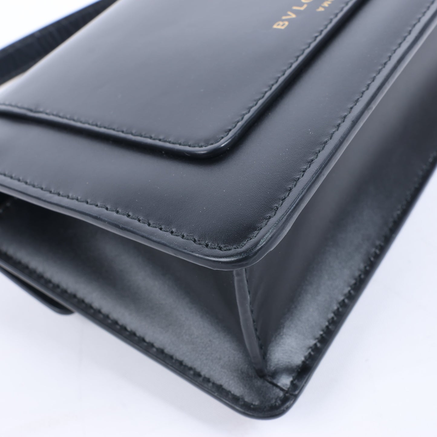 Bvlgari × Alexander Wang Serpenti Leather Handbag in Black