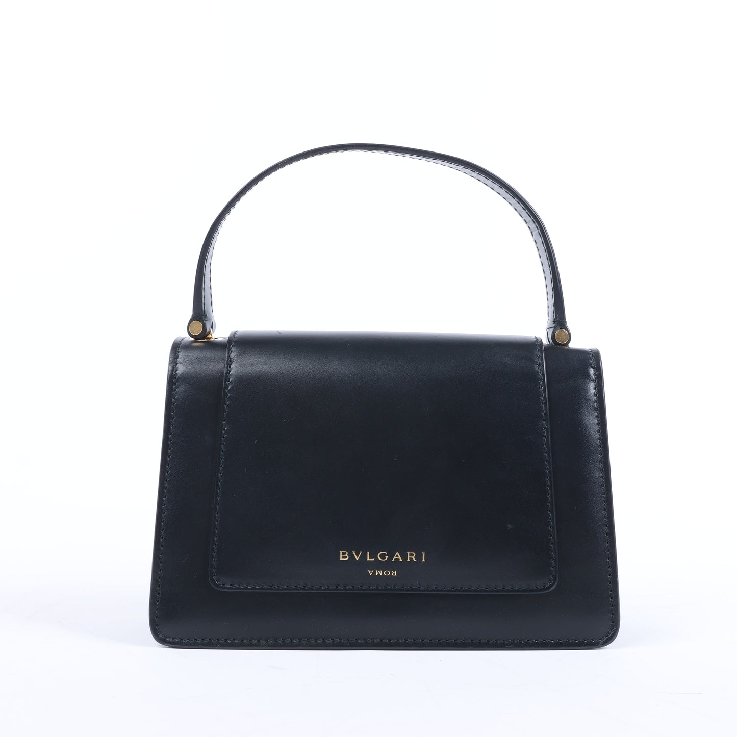 Sac à main en cuir Serpenti Bvlgari × Alexander Wang, noir