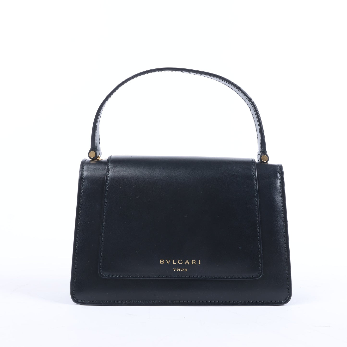 Bvlgari × Alexander Wang Serpenti Leather Handbag in Black