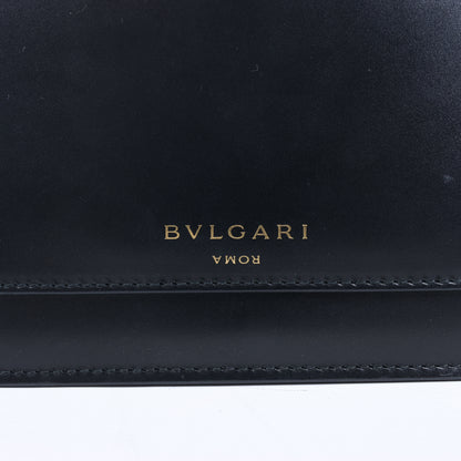 Sac à main en cuir Serpenti Bvlgari × Alexander Wang, noir
