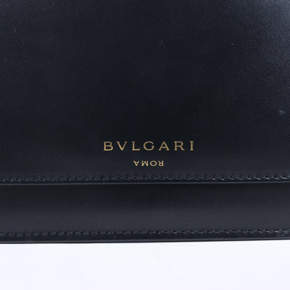 Bvlgari × Alexander Wang Serpenti Leather Handbag in Black