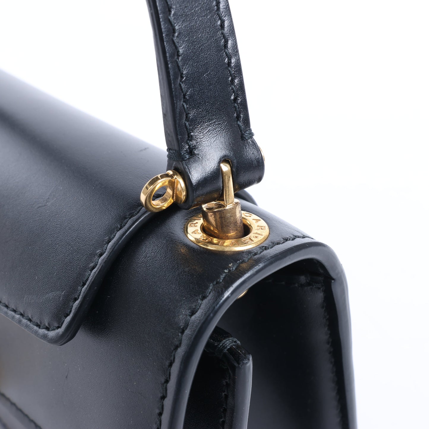 Bvlgari × Alexander Wang Serpenti Leather Handbag in Black