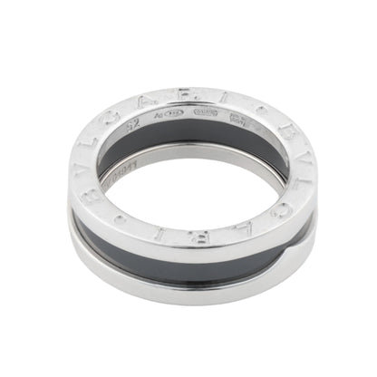 Bvlgari B.Zero 1 „Save the Children“ Charity-Ring 925 x Keramik 6,2 g Schwarz × Silber, Größe 52 EU