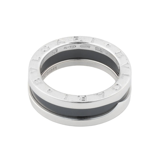 Bvlgari B.Zero 1 „Save the Children“ Charity-Ring 925 x Keramik 6,2 g Schwarz × Silber, Größe 52 EU