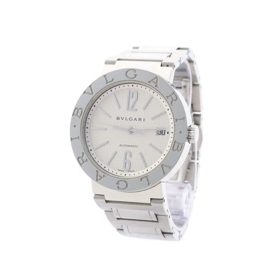 Bvlgari Bvlgari Bvlgari BB38WSSD AUTO L8718 SS AT Silver-Face Watch
