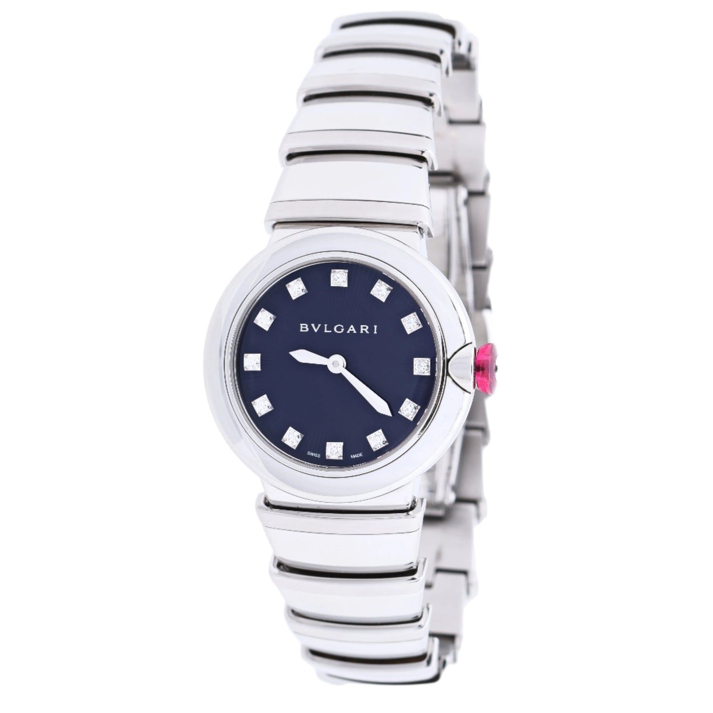 Montre Bvlgari Lucea LU28S L4136 SS QZ à cadran bleu
